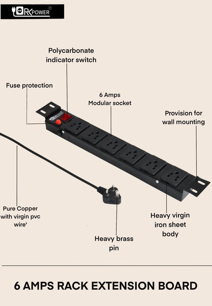 SP- 6 SOCKET POWER DISTRIBUTION UNIT