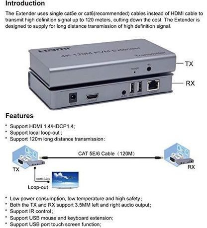 SP-HDMI KVM EXTENDER 120M (1080P)_ECO