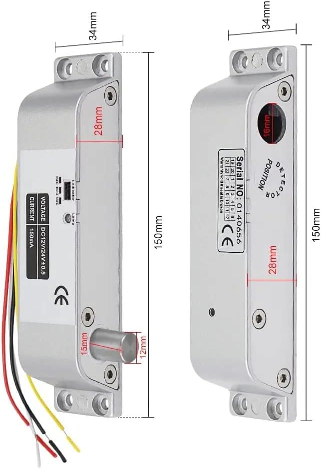 SP- SURFACE MOUNT DROP BOLT LOCK