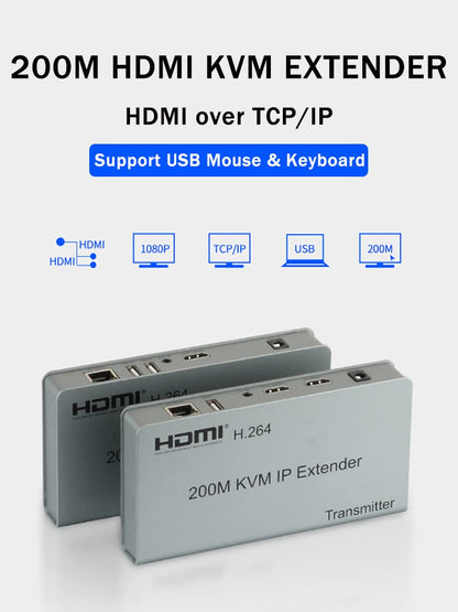 SP-HDMI KVM EXTENDER 200M (1080P)_ECO