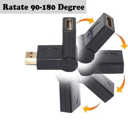 SP- HDMI MALE FEMALE CONNECTOR 90-180 DEGREE