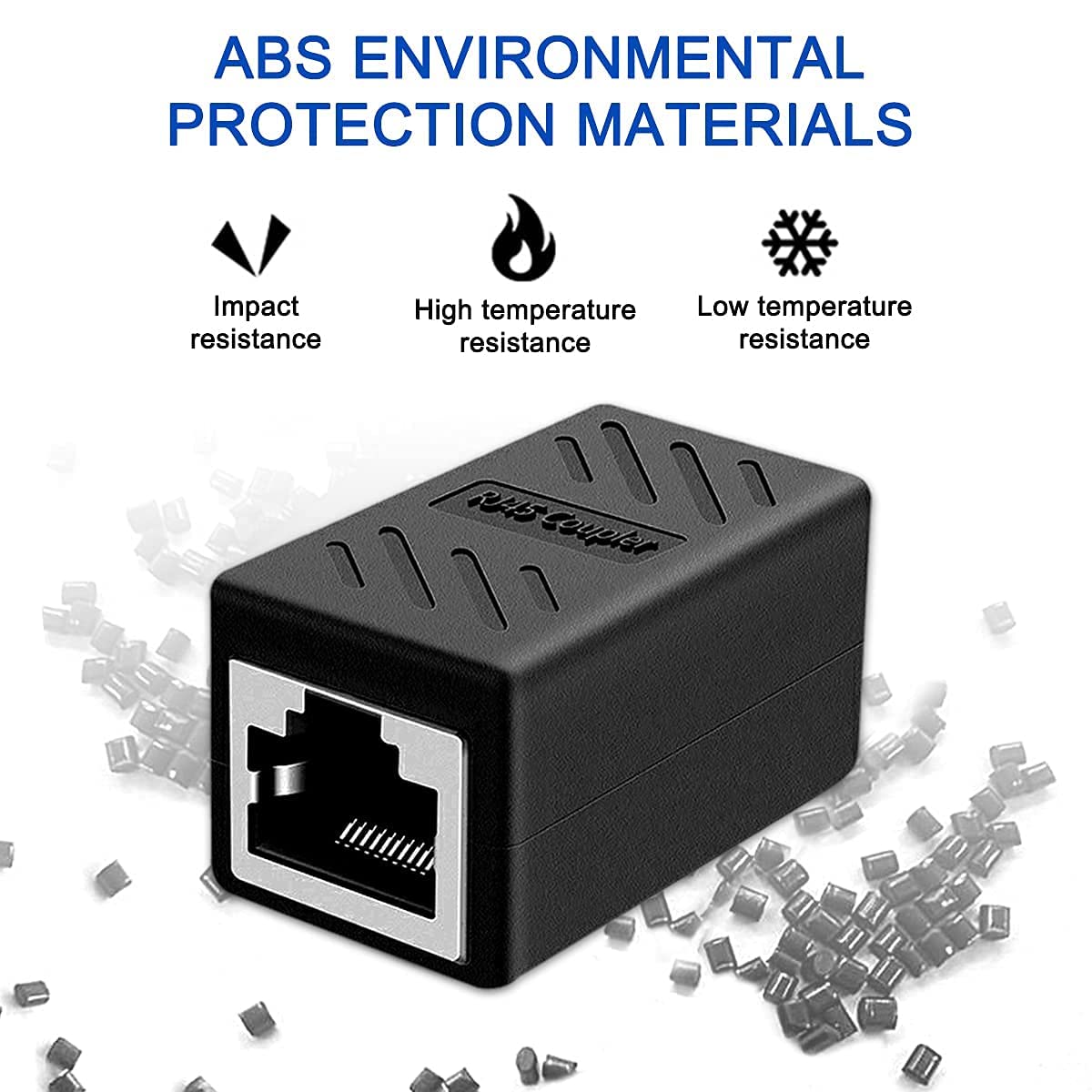 SP-Rj-45 / CAT-6 Lan Jointer (1X1) | Strong Durable, Shielded 8p8c RJ45 Coupler