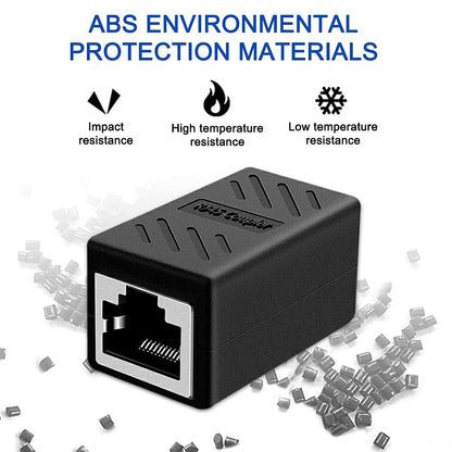 SP-Rj-45 / CAT-6 Lan Jointer (1X1) | Strong Durable, Shielded 8p8c RJ45 Coupler