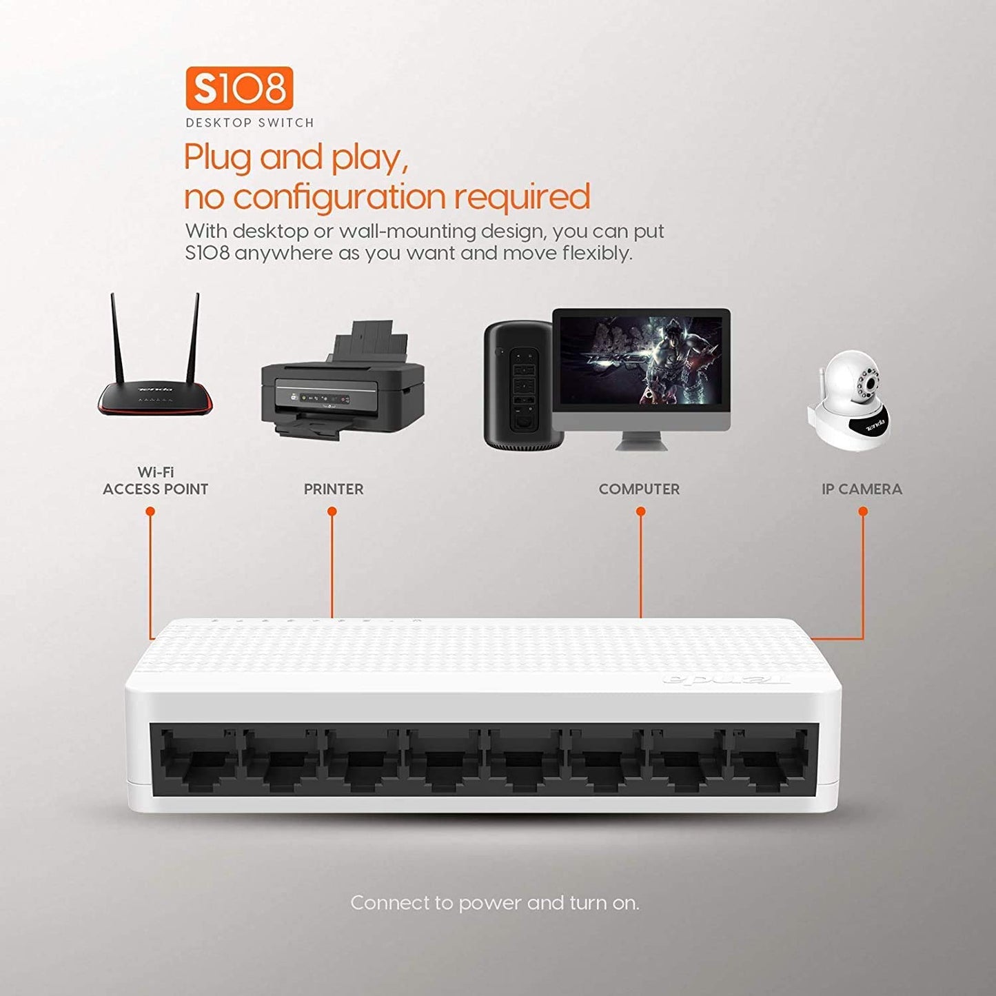 TENDA 8 PORT SWITCH