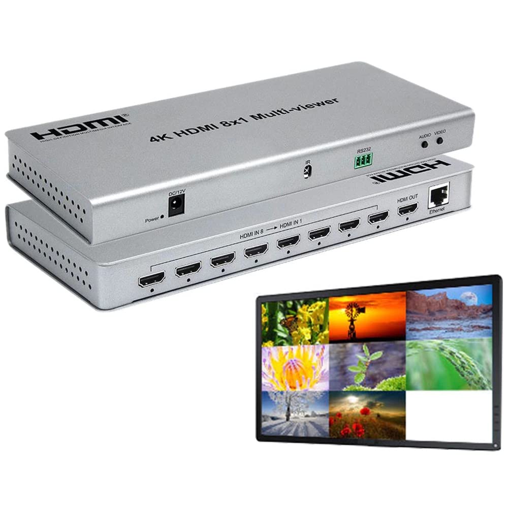 SP- 8*1 HDMI QUAD MULTIVIEWER- 4K