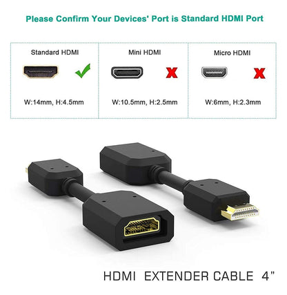 SP- HDMI MALE FEMALE LEAD SMALL SIZE