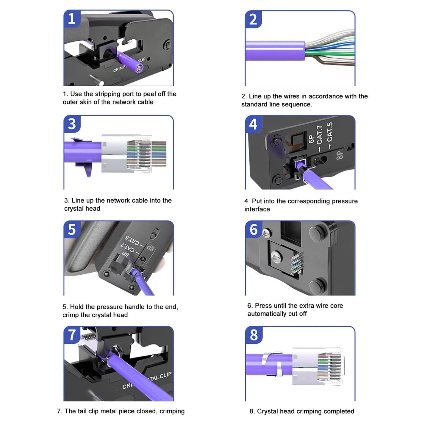 CRIMPING TOOL PASS THROUGH SMALL