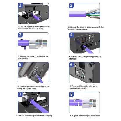CRIMPING TOOL PASS THROUGH SMALL