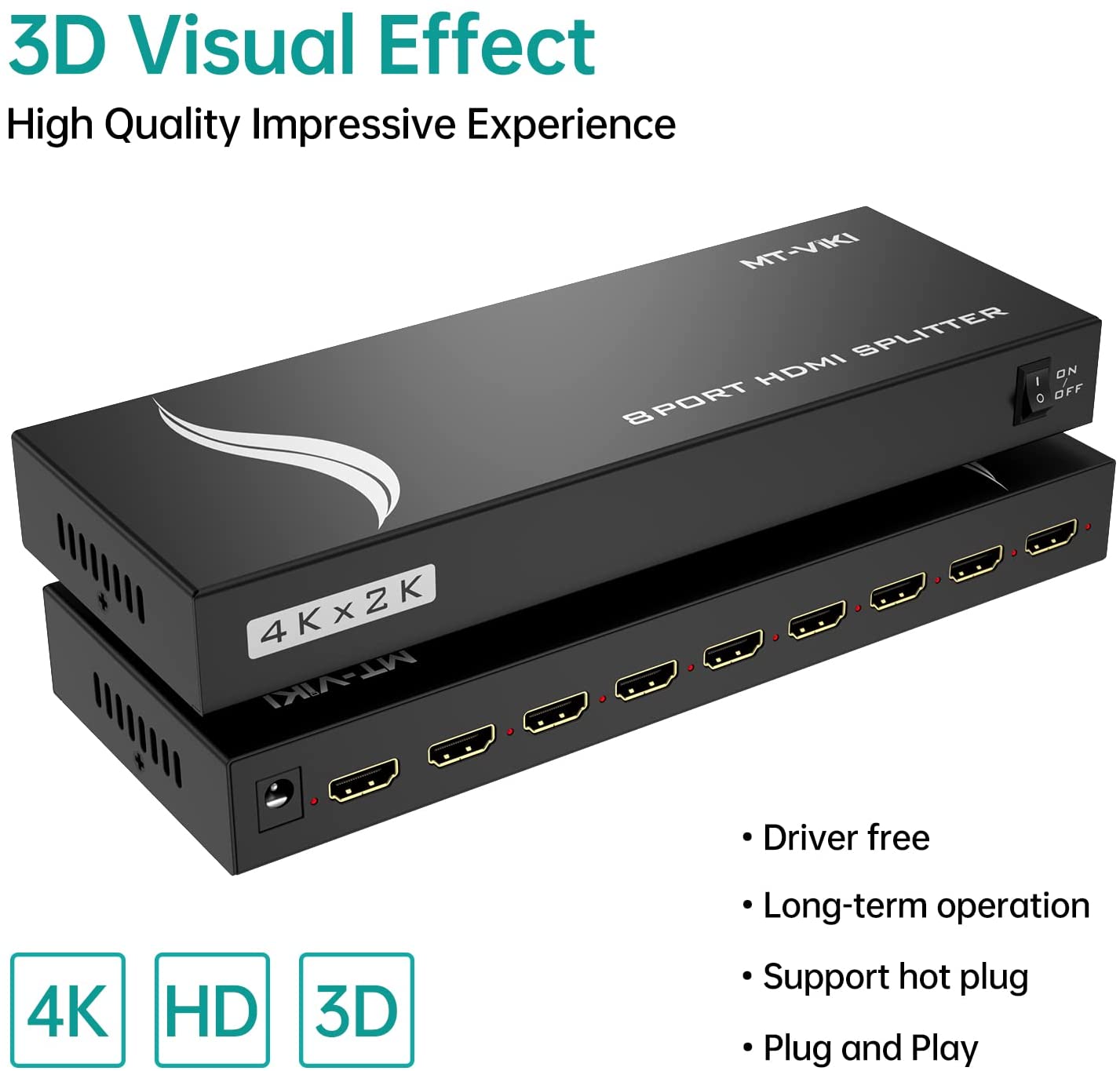 SP-MT HDMI SPLITTER 8 PORT 4K- 2K 60 HZ