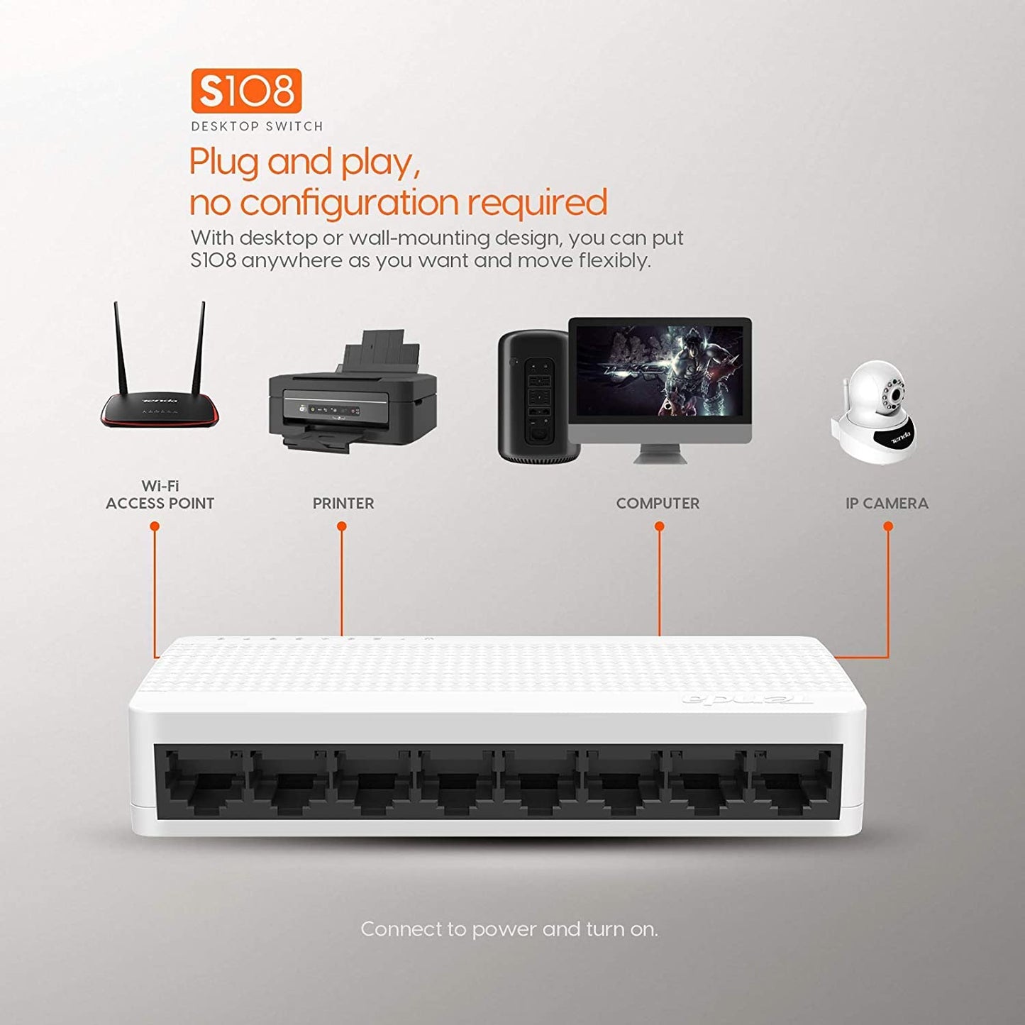 TENDA 8 PORT SWITCH