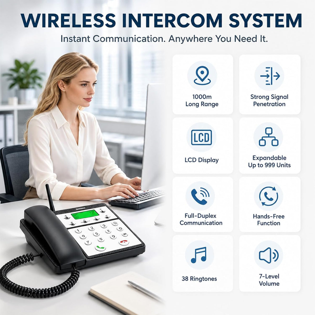 SP- WIRELESS 2 WAY INTERCOM SYATEM UPTO 500M