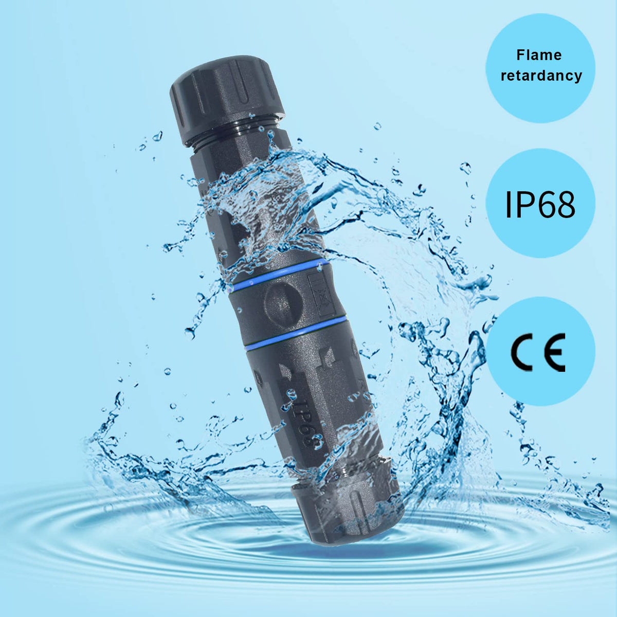 SP- IP68 WATERPROOF RJ45 COUPLER GIGABIT