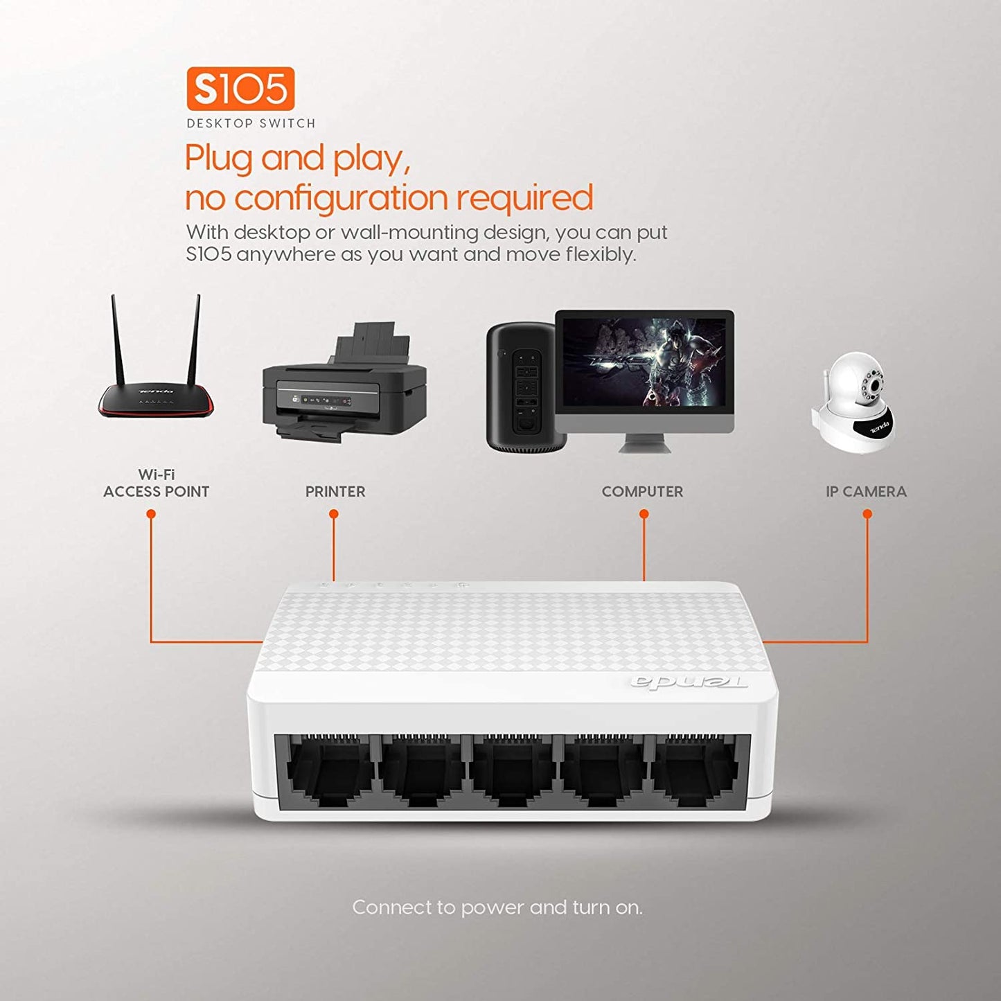TENDA 5 PORT SWITCH