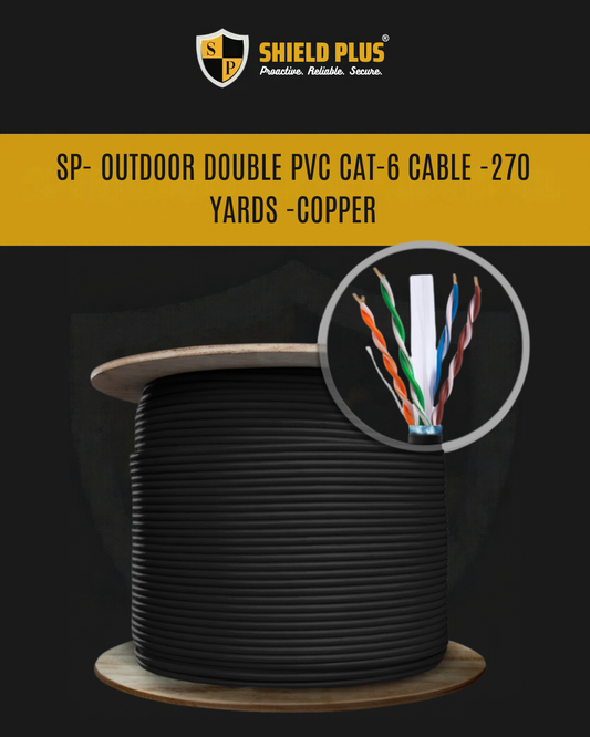 SP- OUTDOOR DOUBLE PVC CAT-6  CABLE -270 YARDS -COPPER