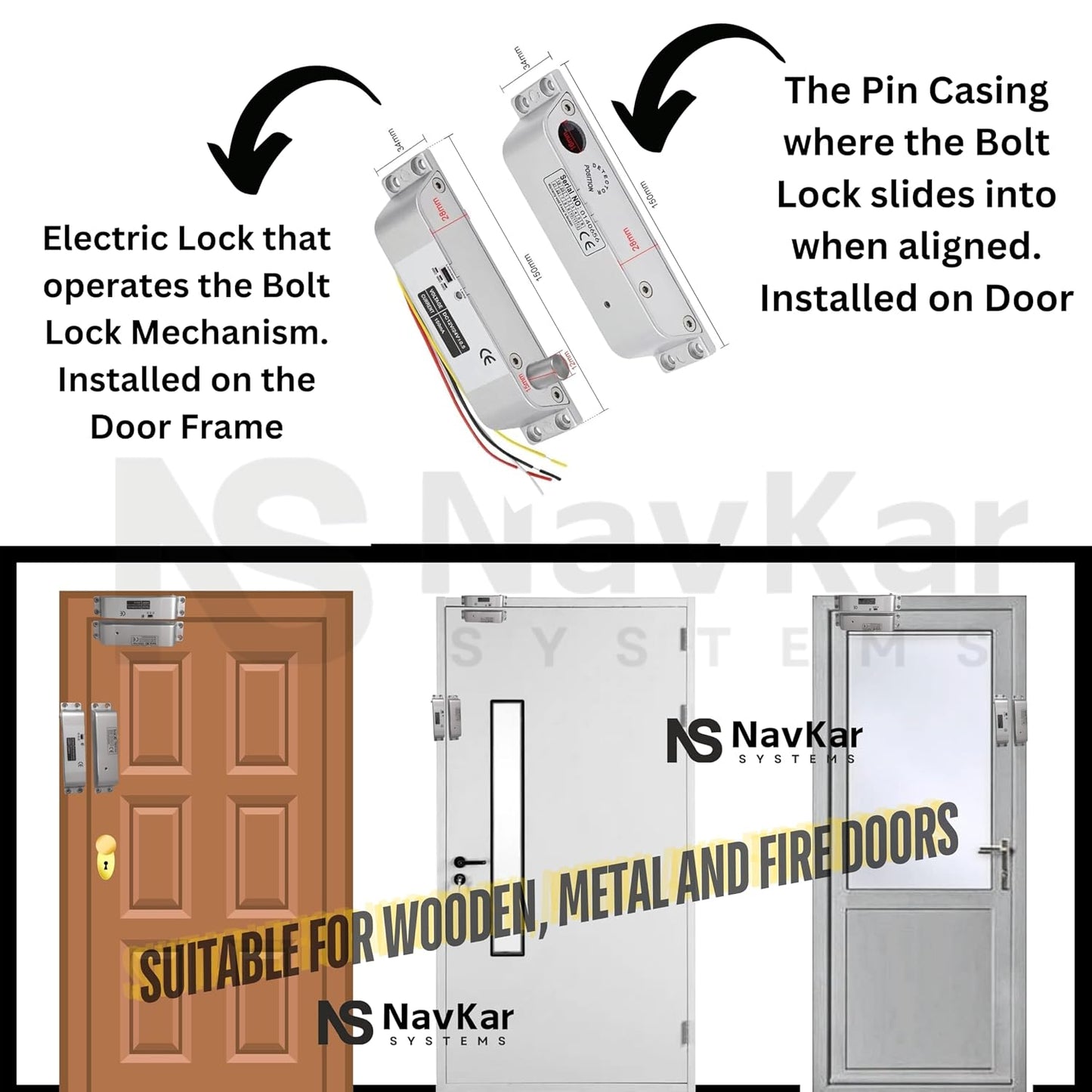 SP- SURFACE MOUNT DROP BOLT LOCK