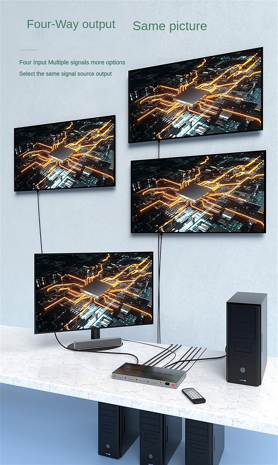 SP- HDMI MATRIX 4 IN *4 OUT-4K 30 HZ