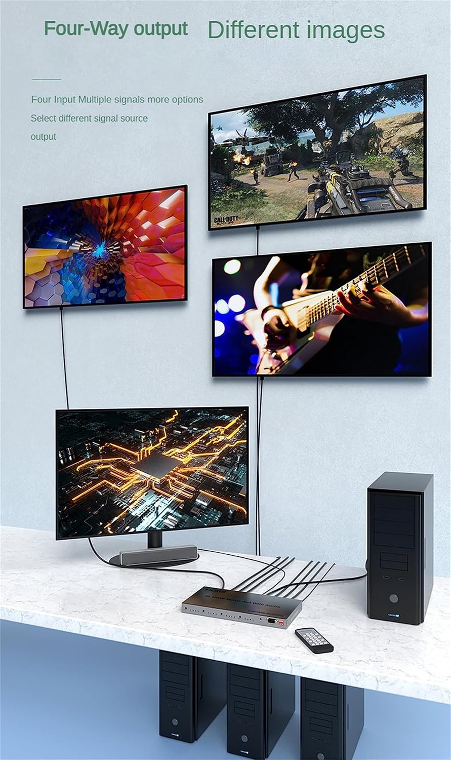 SP- HDMI MATRIX 4 IN *4 OUT-4K 30 HZ