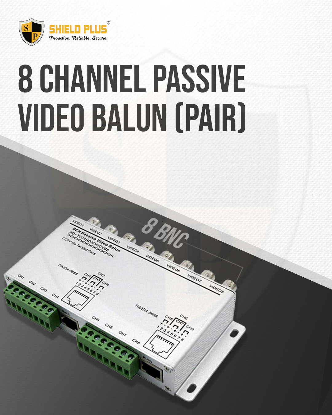 SP- Channel Passive Video Balun (PAIR)