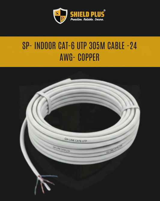 SP- INDOOR CAT-6 UTP 305M CABLE -24 AWG- COPPER