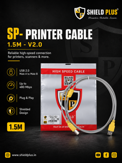 SP- USB PRINTER CABLE 1.5M -V2.0 -STD SERIES