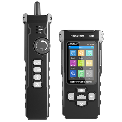 SP- 8506 NETWORK CABLE TESTER WITH IP,POE & WIRE TRACKING