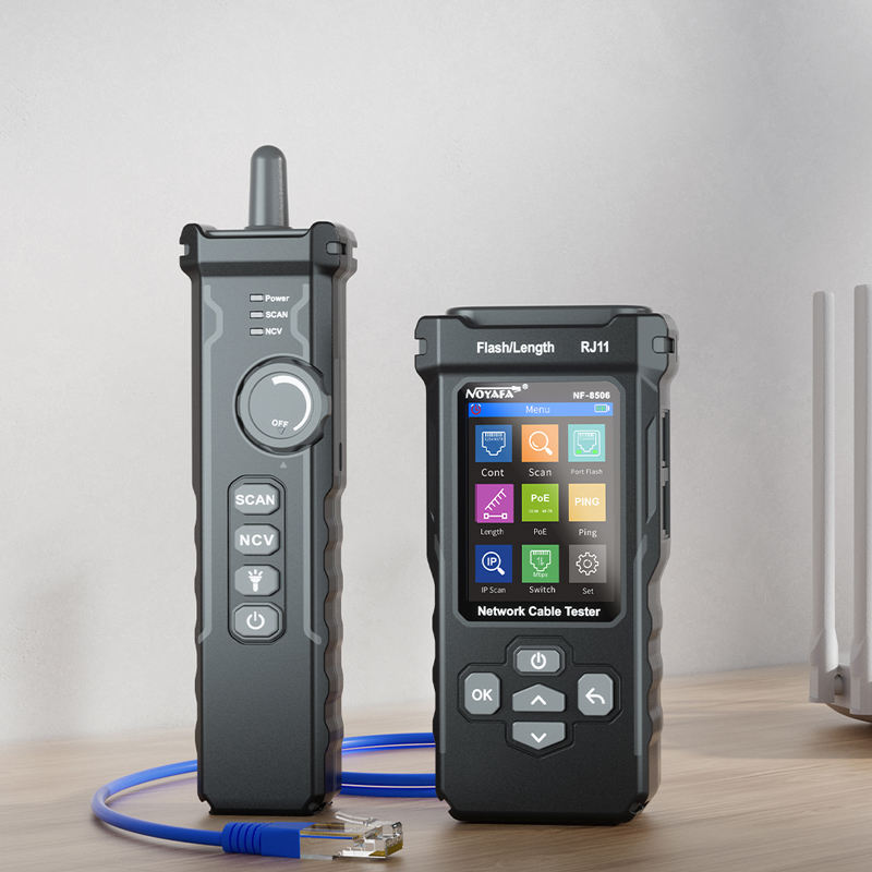 SP- 8506 NETWORK CABLE TESTER WITH IP,POE & WIRE TRACKING