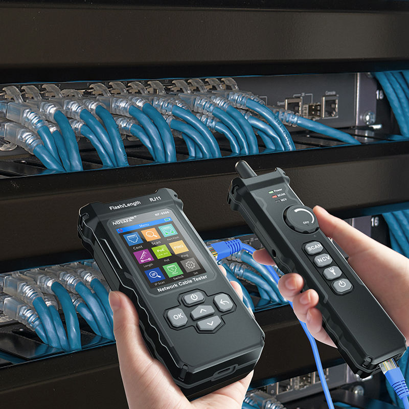 SP- 8506 NETWORK CABLE TESTER WITH IP,POE & WIRE TRACKING