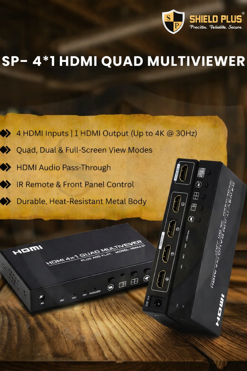 SP- 8*1 HDMI QUAD MULTIVIEWER- 4K