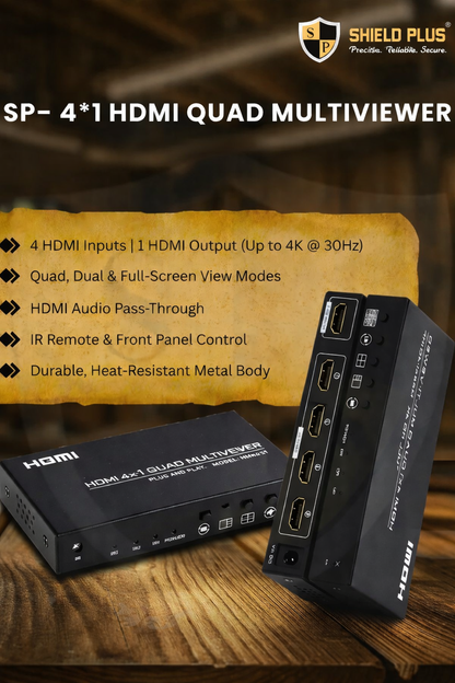 SP- 8*1 HDMI QUAD MULTIVIEWER- 4K