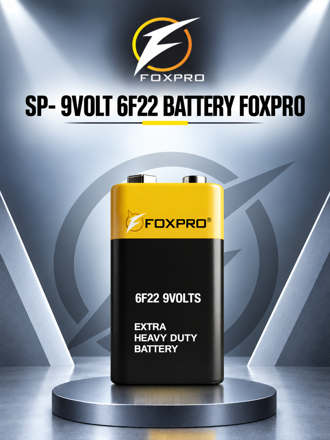 SP- 9VOLT 6F22 BATTERY FOXPRO