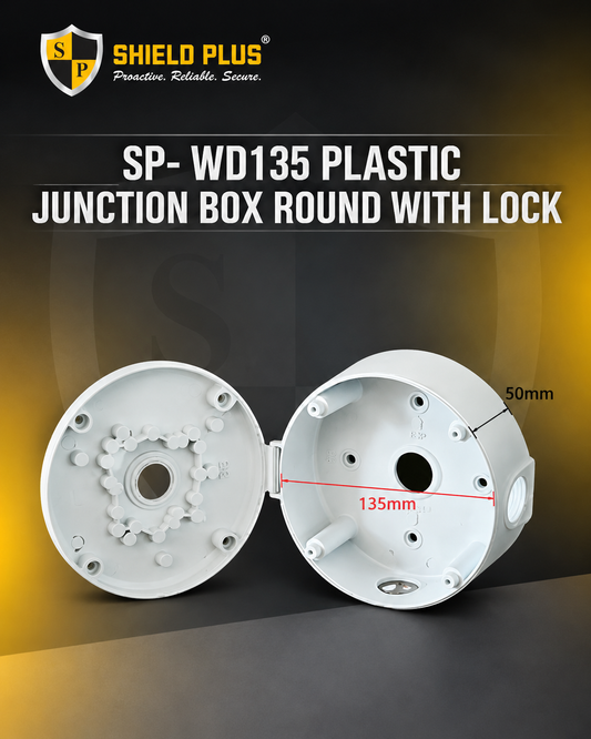 SP- WD135 PLASTIC JUNCTION BOX ROUND WITH LOCK