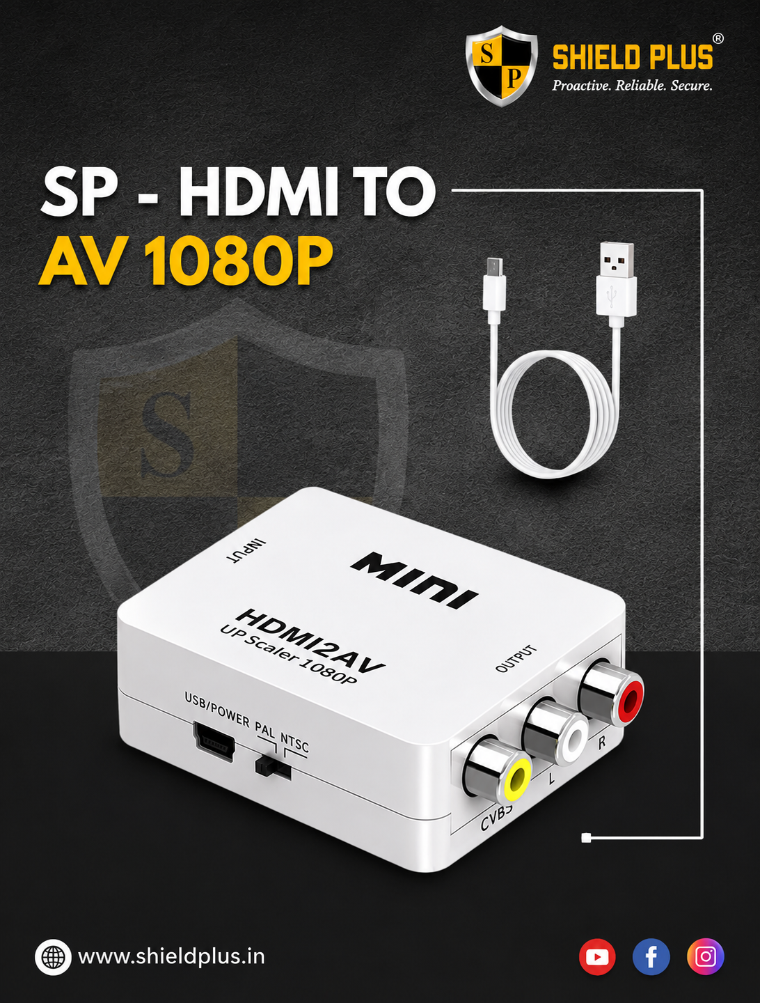 SP- HDMI TO AV 1080P
