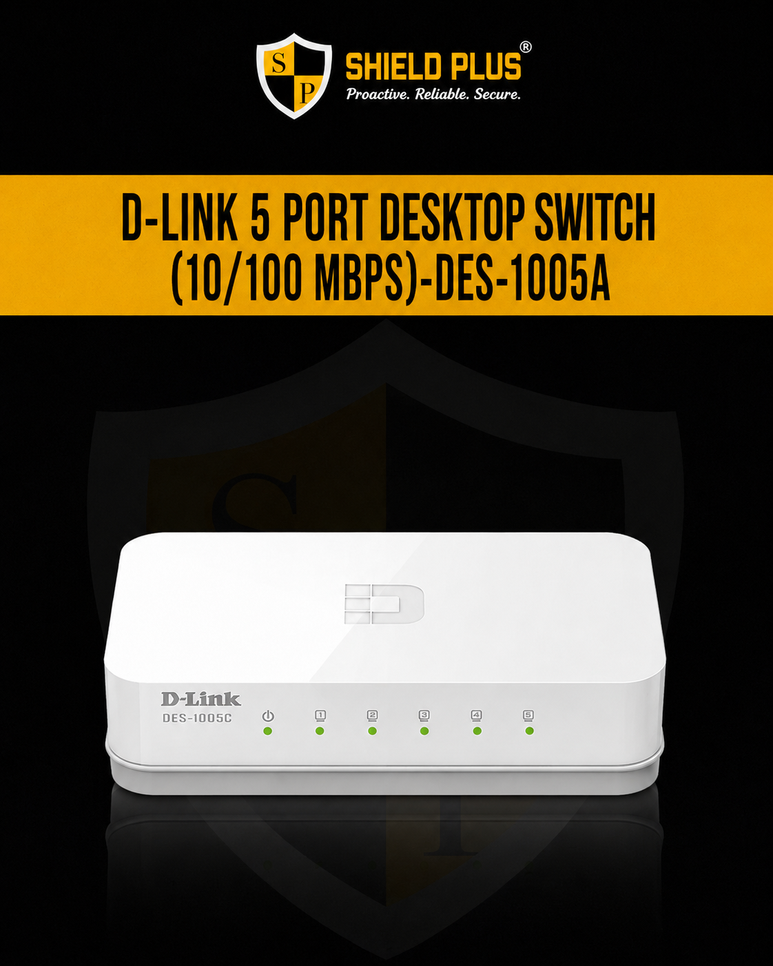 D-LINK 5 PORT DESKTOP SWITCH (10/100 MBPS)-DES-1005A