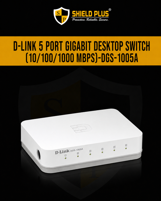 D-LINK 5 PORT GIGABIT DESKTOP SWITCH (10/100/1000 MBPS)-DGS-1005A