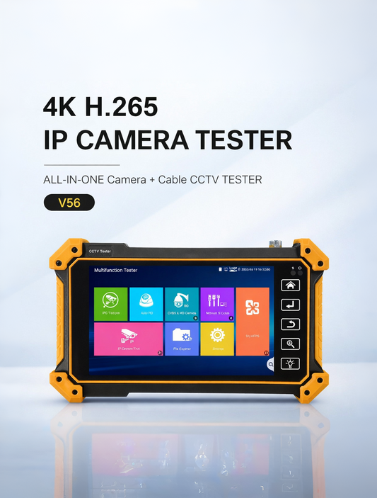 SP- V56 IP/HD-TVI/CVI/AHD 5.5” ANDROID 10.0 OLED SCREEN CCTV TESTER