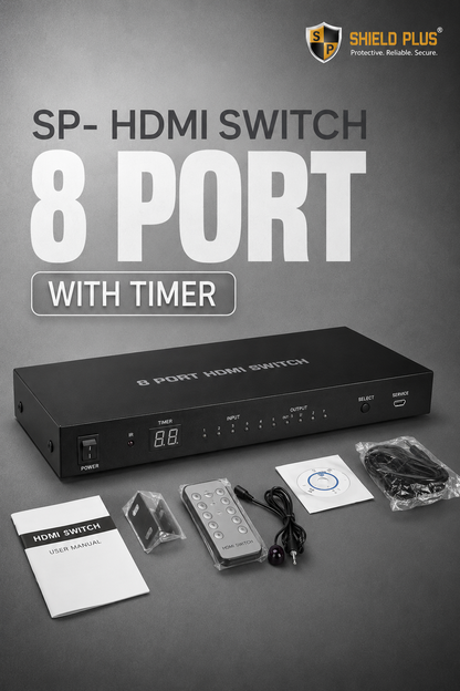 SP- HDMI SWITCH 8 PORT WITH TIMER