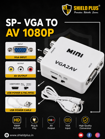 SP- VGA TO AV 1080P