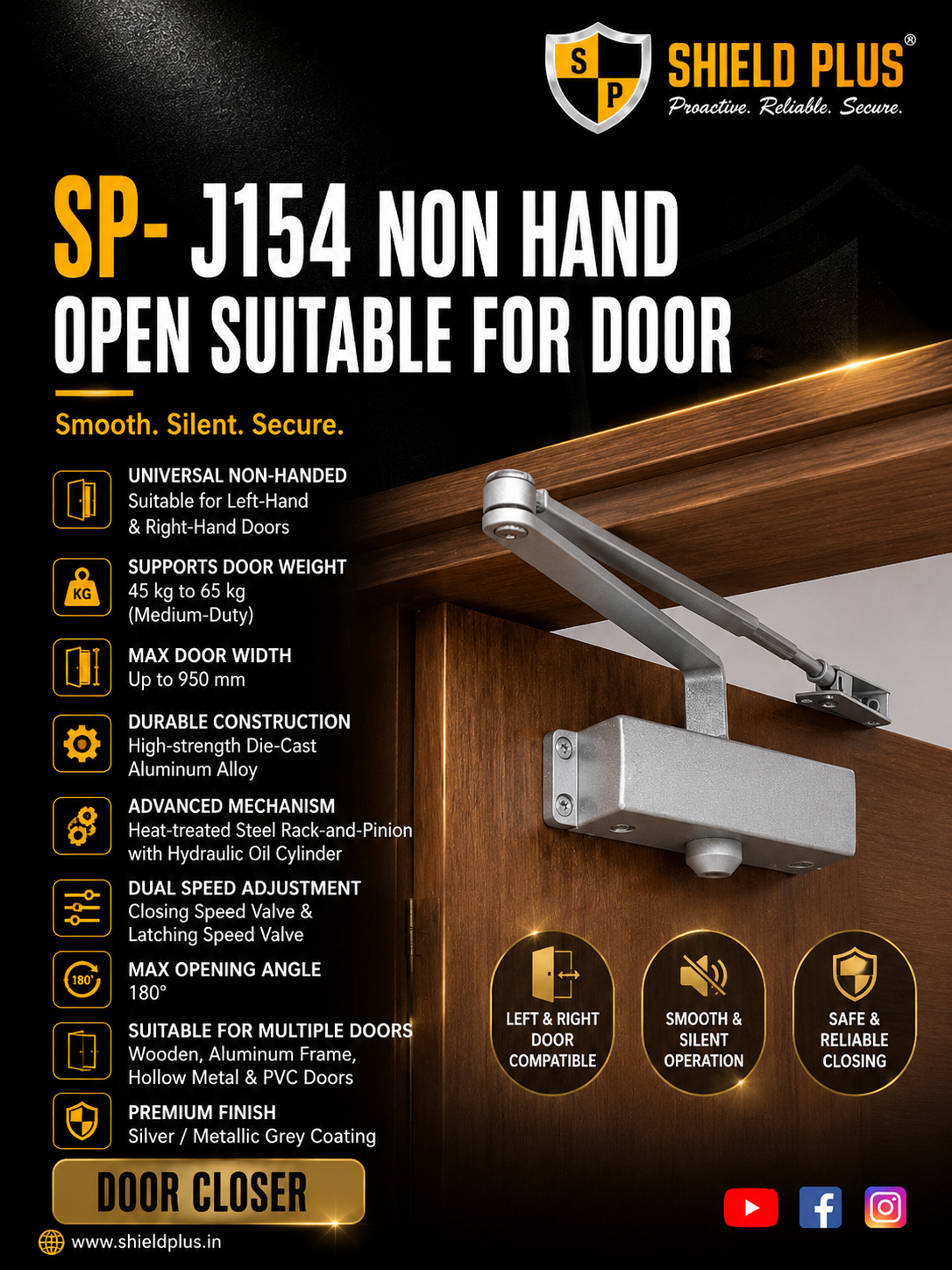 SP- J154 NON HAND OPEN SUITABLE FOR DOOR