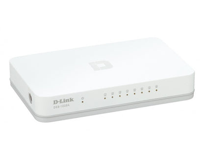 D-LINK 8 PORT GIGABIT DESKTOP SWITCH (10/100/1000 MBPS)-DGS-1008A