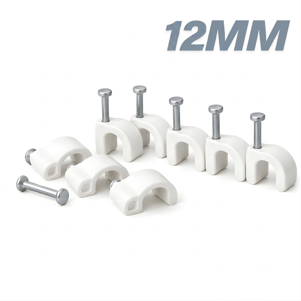 Shield Plus Cable Clips with Steel Nail – 4mm to 20mm