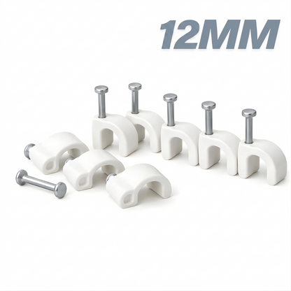 Shield Plus Cable Clips with Steel Nail – 4mm to 20mm