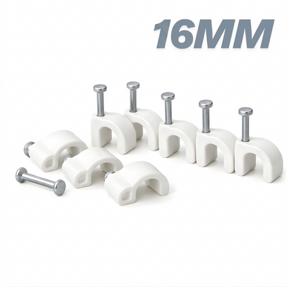 Shield Plus Cable Clips with Steel Nail – 4mm to 20mm