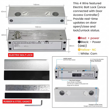 SP-GLASS DOOR ELECTRIC LOCK