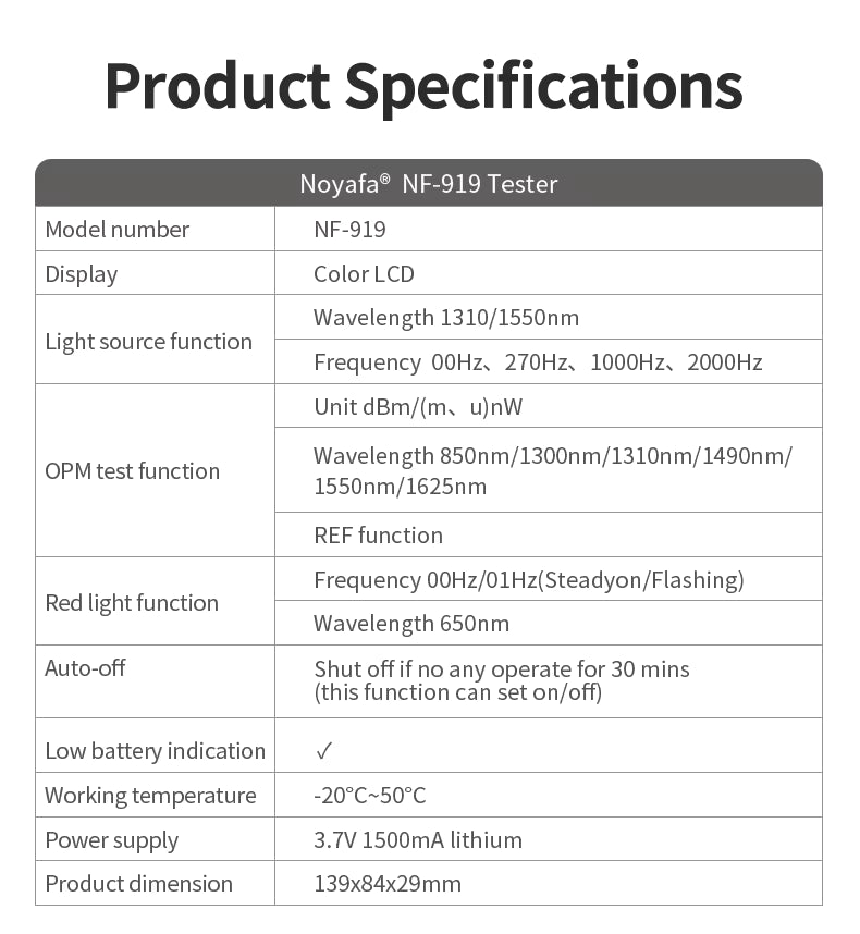 SP-919 3 IN 1 OPTICAL POWER METER
