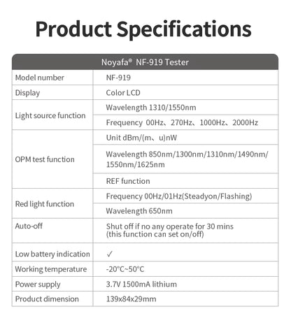 SP-919 3 IN 1 OPTICAL POWER METER
