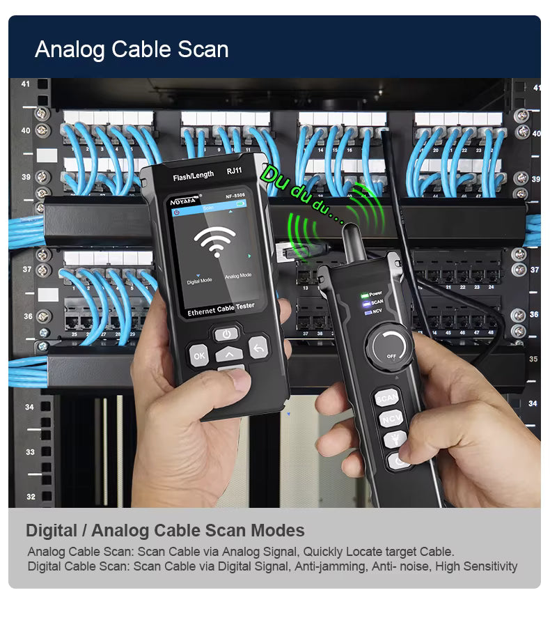 SP- 8506 NETWORK CABLE TESTER WITH IP,POE & WIRE TRACKING