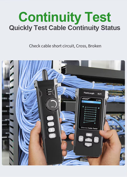 SP- 8506 NETWORK CABLE TESTER WITH IP,POE & WIRE TRACKING