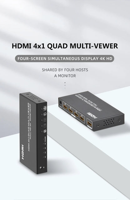 SP- 4*1 HDMI QUAD MULTIVIEWER- 4K