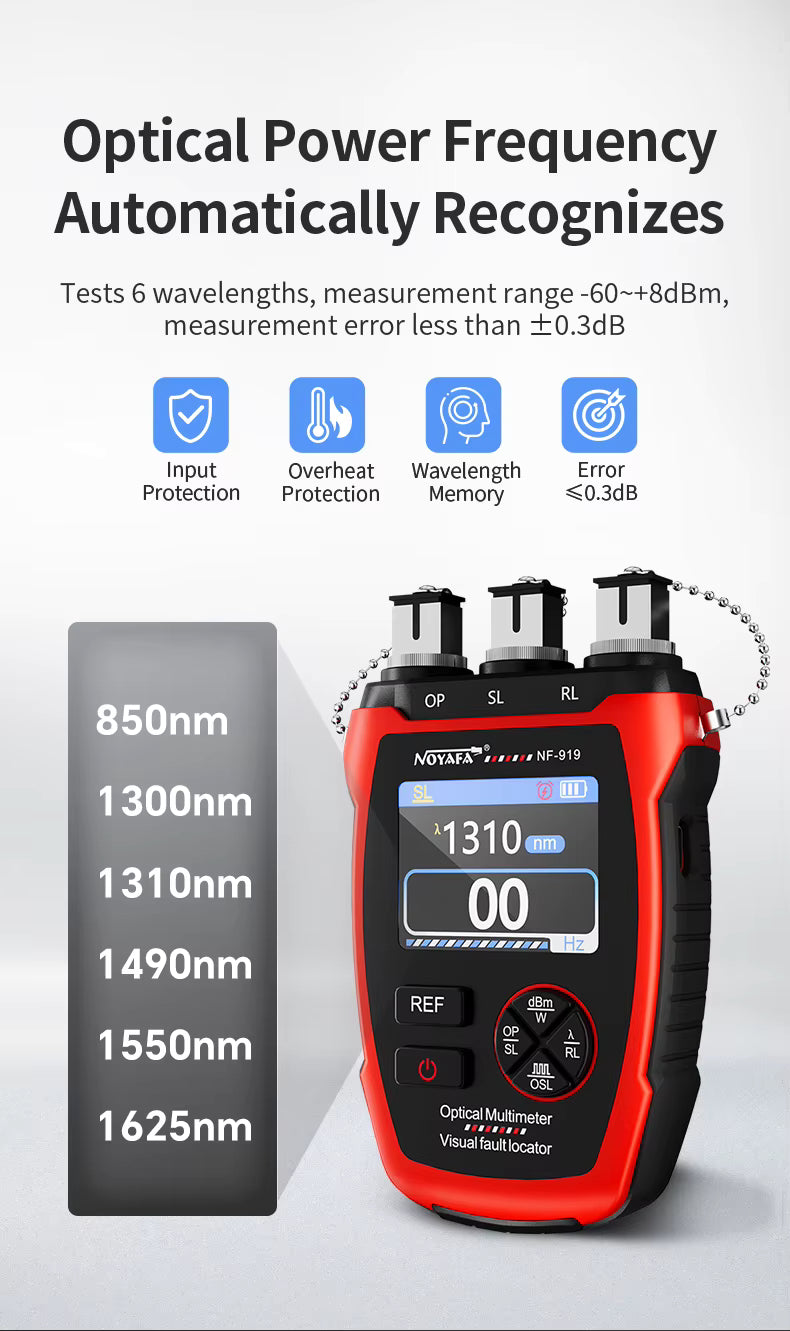 SP-919 3 IN 1 OPTICAL POWER METER