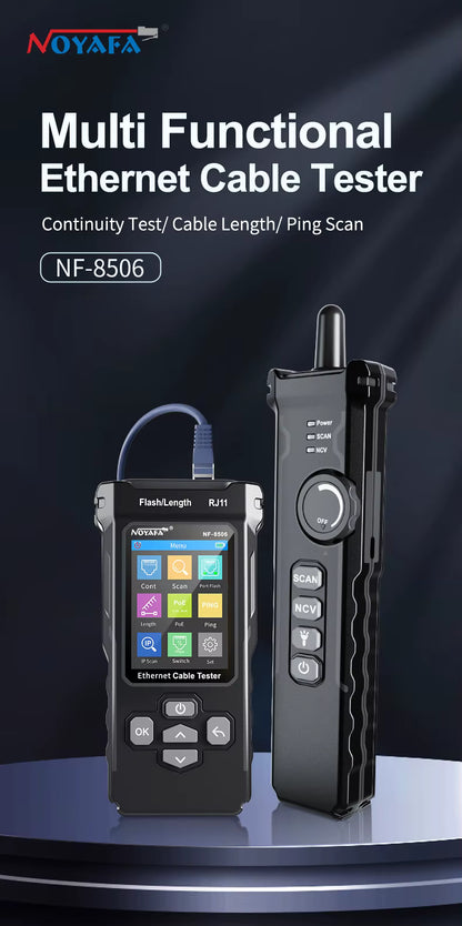 SP- 8506 NETWORK CABLE TESTER WITH IP,POE & WIRE TRACKING